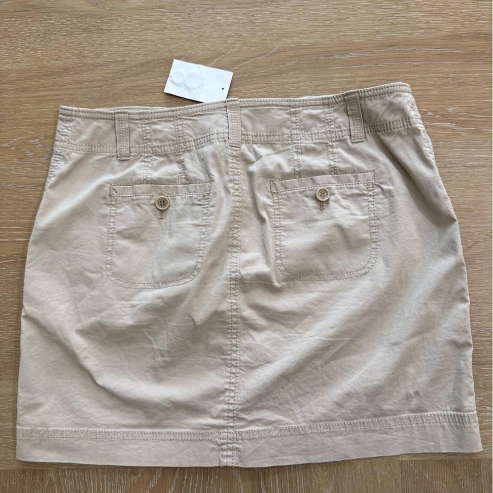 Caslon Khaki Casual Skirt - Picture 2 of 4